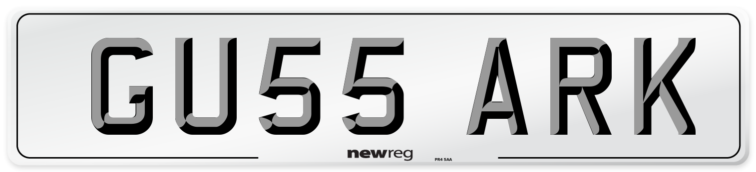 GU55 ARK Number Plate from New Reg
